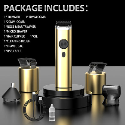 Sejoy Electric Hair Clippers Nose Hair Trimmer For Man Ears Cordless Men's Beard Trimmer Kit 8 in 1