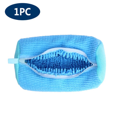 Shoes Washing Bag Laundry Bag Padded Shoe Protector Fluffy Fiber Polyester laundry Wash Bag Machine Washable Organizer