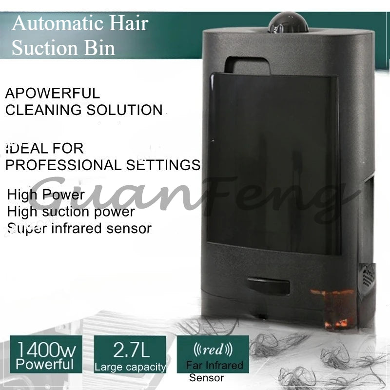 Hair Salon Special Suction Hair Bin High-power Infrared Induction Intelligent Suction Hair Crusher Tool