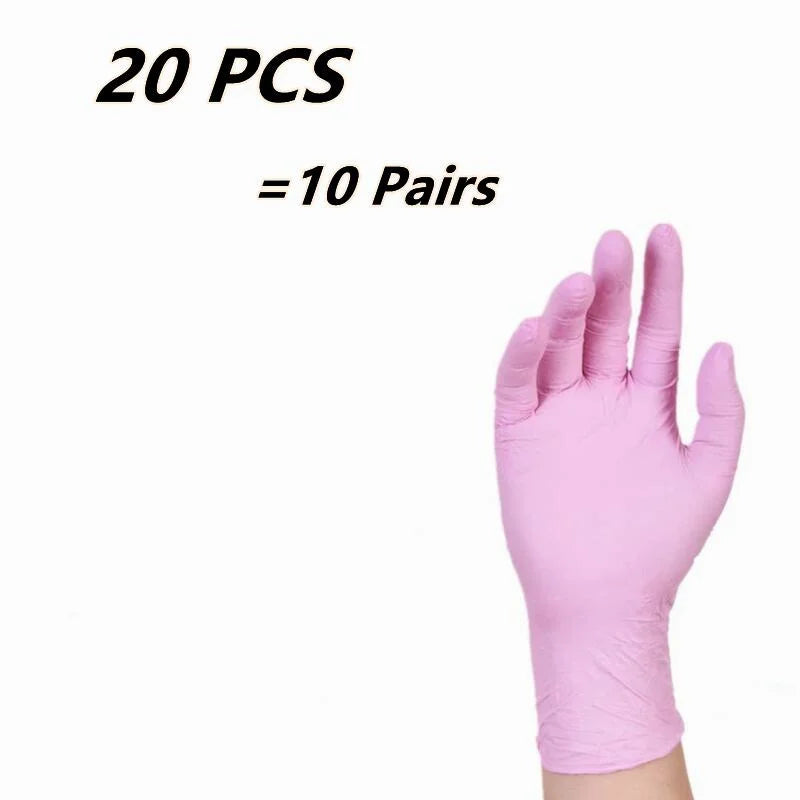 Kids Disposable Nitrile Gloves Children Powder Latex Free Household Cleaning Gloves Crafting Painting Gardening Washing Gloves
