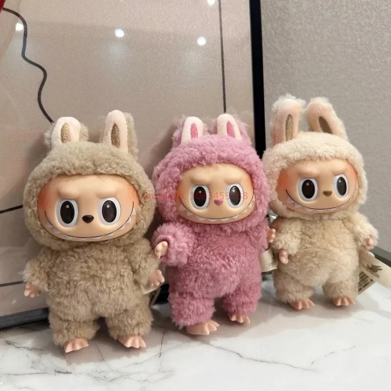 Genuine Labubu 1st And 2nd Generation Series Vinyl Pendant Doll Model Toys Cute The Monster Labubu Keychain Toy Christmas Gift ﻿