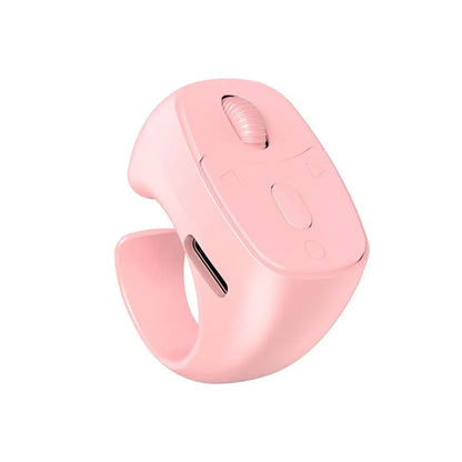 Mini Wireless Bluetooth Page Turner, Fingertip Ring Remote Control for iPhone Android iPad Kindle,USB Rechargeable Scrolling