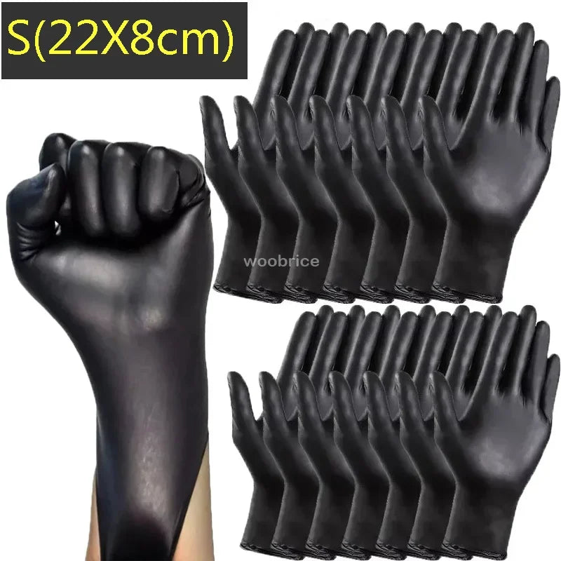 Disposable Gloves Nitrile Gloves Kitchen Black Home Cooking knit reel Tools Tattoo Washing Car Household Cleaning Work Gloves