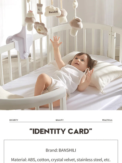 Banshili Music Bed Bell Baby Mobile Cute Cartoon Soothing Boys and Girls Toys Baby Mobile for Crib Baby