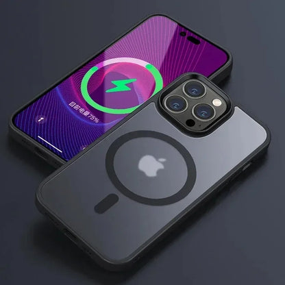 Translucent Frosted Matte Magnetic Phone Case For iPhone 17 16 15 14 Plus 13 12 Pro Max Case For Magsafe Wireless Charging Cover
