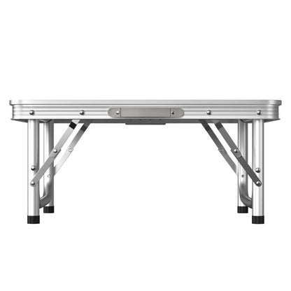 Folding Camping Table Outdoor Indoor Garden Balcony Market Kitchen Work Table Adjustable White Portable Picnic Table 60x45 cm