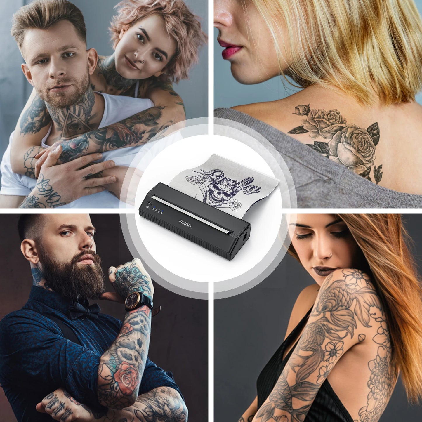 MHT-P8008 Tattoo Transfer Thermal Printer Tattoo Stencil Printer Machine A4 Tattoo Thermal Printer