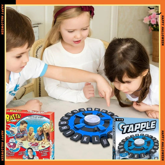 Children's Educational Table Toys English Spanish TAPPLE Crazy Alphabet Game Parent-child Interactive Turntable Toy Family Game