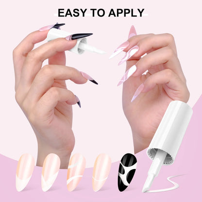 SAVILAND 10ml White Gel Nail Polish French Extension UV LED Gel French Tip Nail Art Nail Supplies For Manicure Nail Art Starter