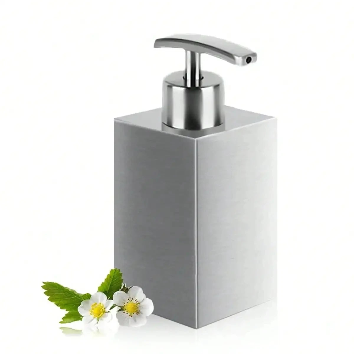 Leeseph Stainless Steel Soap Dispenser, Refillable Pump Bottles Liquid Soap Dispenser, for Kitchen Sink, Countertop, Bathroom