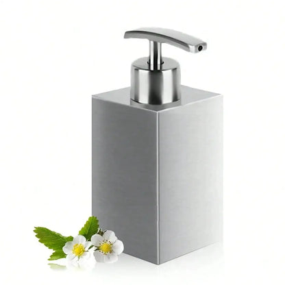Leeseph Stainless Steel Soap Dispenser, Refillable Pump Bottles Liquid Soap Dispenser, for Kitchen Sink, Countertop, Bathroom