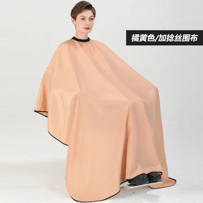 Plus Salon Professional Haircut Shawl Snap Waterproof Hairdresser Hairdressing Apron Barber Hair Cutting Dye Hair Styling Capes