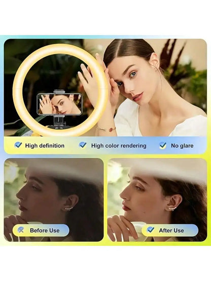 12-inch ring light tripod USB Remote Ring Selfie Light With Tripod Illuminate Your Brilliance