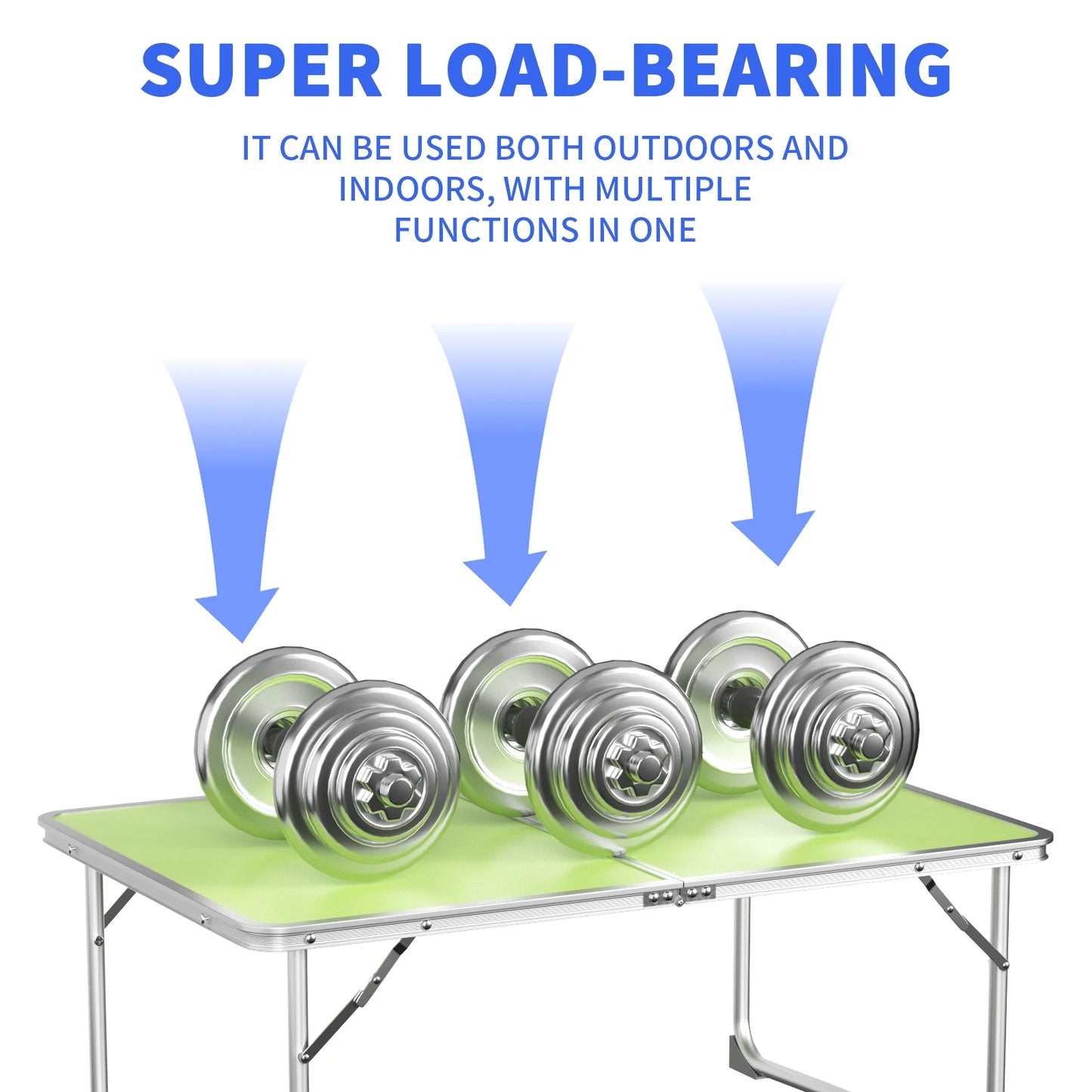 Folding Table Desk Indoor Table Bed Sofa Tray Lap Standing Desk Stand Reading Holder Outdoor Table for Picnic Camping BBQ Party