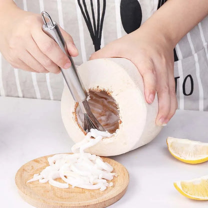 Coconut Opener Tools Set Food Grade Stainless Steel Easy Safe Non-Toxic Coconut Breaker Kit Perfect for Fresh Coconut Wate