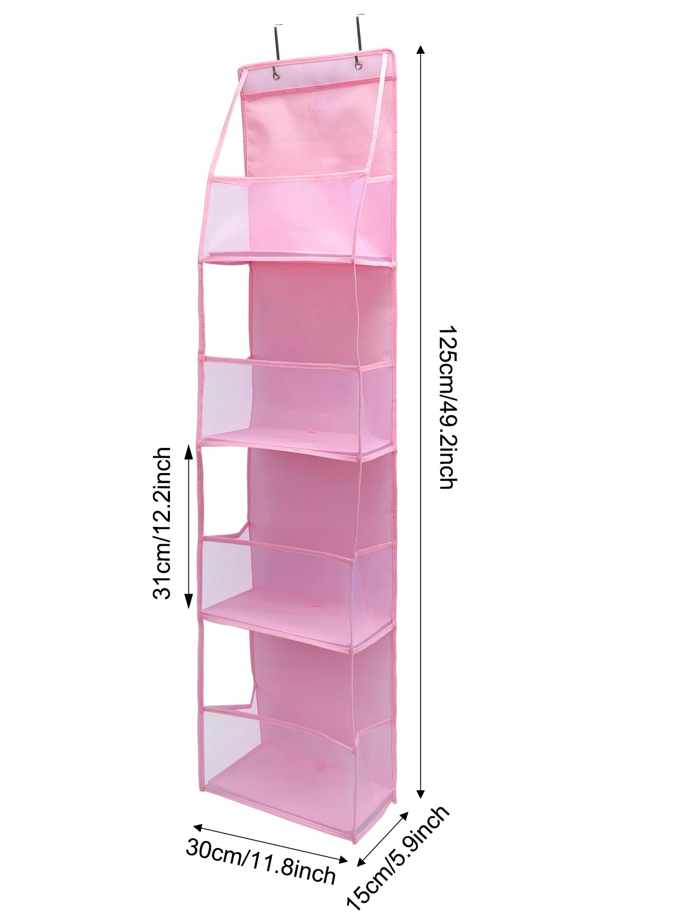 1pc 4 /6Layer Over The Door Hanging Organizer Cosmetics Wall Hanging Storage Organizerfor Nursery Bathroom Closet Bedroom Dorm