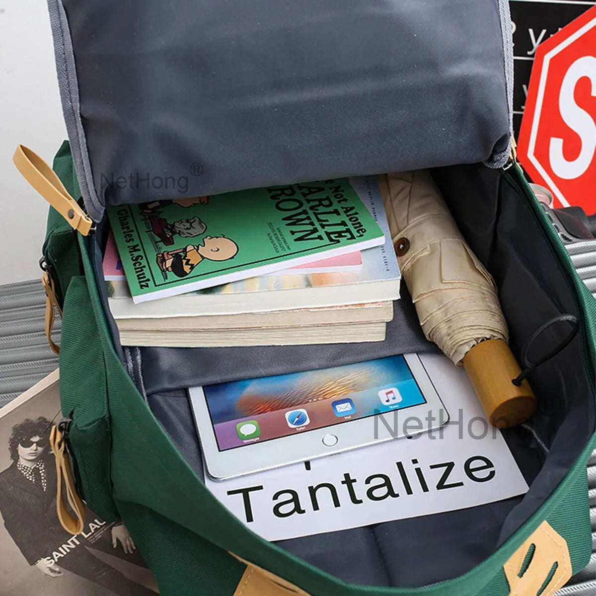 Men&Women Boys Laptop Backpack Waterproof Large Rucksack Travel School Bags~