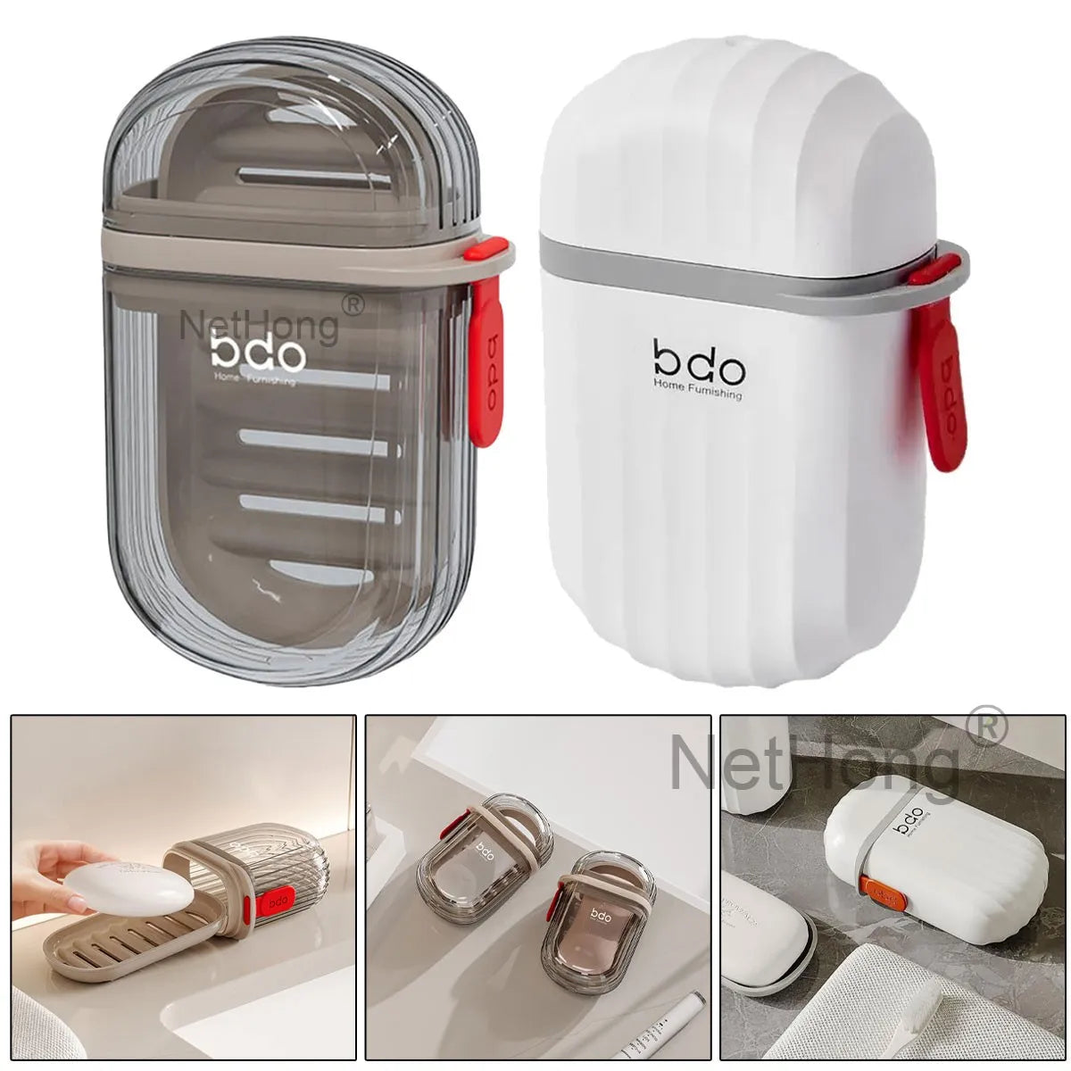 Light Luxury Travel Soap Box Double Drains Soap Holders Soap Dishes Outdoor UK