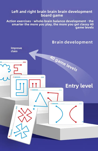 Hand-Brain Coordination Action Practice Development Set Used for Overall Brain Balance Attention Improvement Tool
