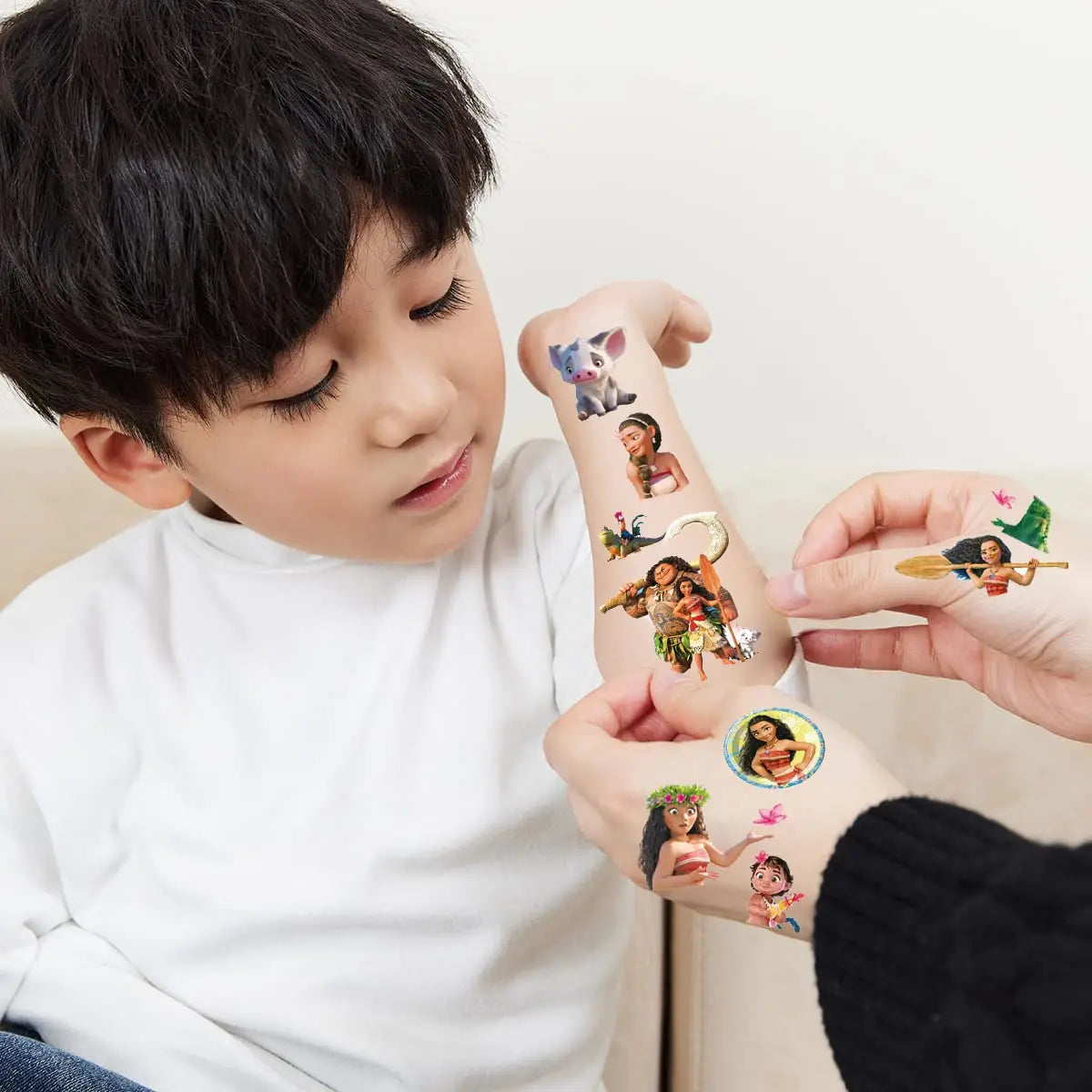 Moana Maui Simea Temporary Tattoo Stickers Party Favors Gifts Goodie Bag Fillers for Kids Birthday Party Supplies Baby Shower