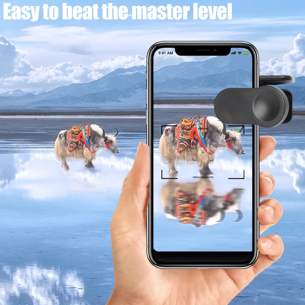 Smartphone Camera Mirror Reflection Clip Phone Selfie Reflector Tool Universal Adjustable Reflection Clip Kit for IPhone Android