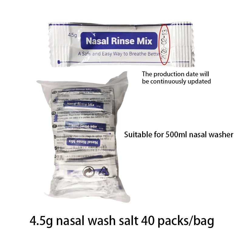 Nose Wash Cleaner Nasal Irrigator Rinse Bottle Nose Protector Avoid Allergic Rhinitis Adults Children Neti Pot 300ML 500ML