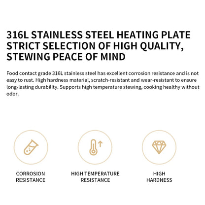 New Xiaomi Mijia Multifunctional Health Kettle S1 1.5L 1000W High Borosilicate Glass Body 316L Stainless Steel Heating Plate