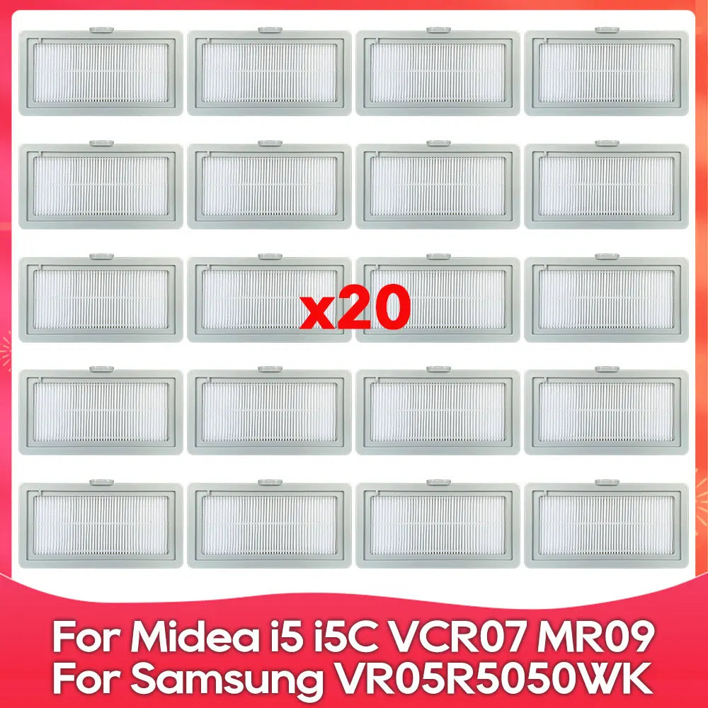 Compatible For ( Midea i5, i5C, VCR10W, VCR07, VCR08, MR09, Samsung VR05R5050WK ) Brush Filter Mop Dust Box Water Tank Accessory