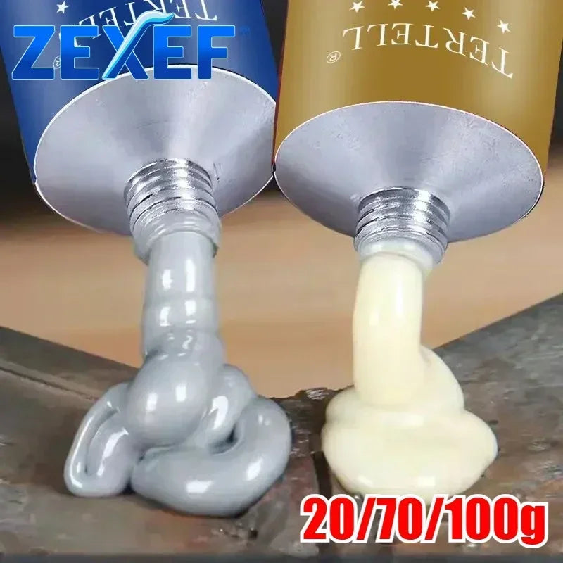 ZEXEF High Strength Metal Repair Glue Magic Repair Glue Welding High Temperature Resistant AB Glue for Metal Plastic Wood