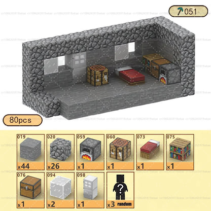 Magnetic Building Blocks Mine World Magnet Cube Set STEM Montessori Sensory Toy for Kids Boys Girls Ages 3+ DIY Model Children