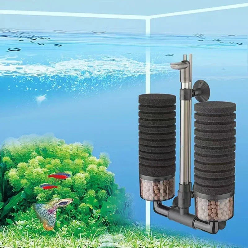 Premium Aquarium Bio Filter - Biochemical Sponge Filter for Fish Tank Air Pump & Skimmer System