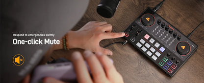 MaonoCaster E2 Gen2 Audio Interface Mixer with Dual XLR Input for Dual Podcast Live Streaming Gaming Audio Interfaces Sound Card