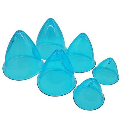 Body Sculpting Cups - 6pcs Silicone Vacuum Therapy Set for Breast/Butt Lifting, Lymphatic Drainage & Skin Tightening (BBL Massag