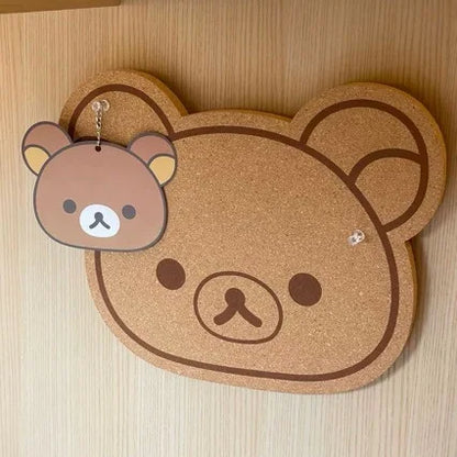Rilakkuma Felt Board New Anime Relax Bear Thickened Wall Sticker Commemorative Photo Message Boards Bedroom Home Decoration Gift
