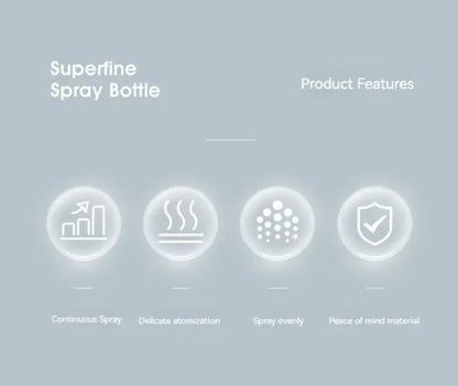 2Pcs High Pressure Spray Bottles Refillable 200ml Bottles Continuous Mist Watering Can Automatic Salon Barber Water Sprayer