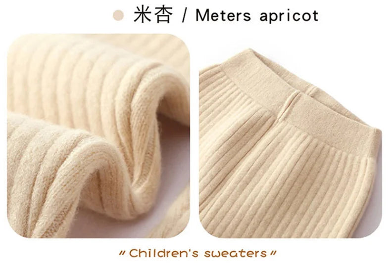 Premium 100% Merino Wool Thermal Leggings for Kids - Warm Winter Base Layer Pants for Boys & Girls