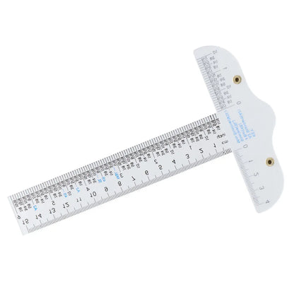 1PC Acrylic T-Square Ruler For Handtool In Both Inches And Metric Measurements Transparent Graduated Measuring Scale Rule