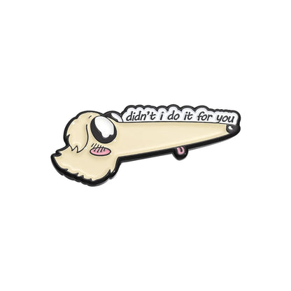 Cute Proboscis Dog Enamel Pins Custom Let Me Do It For You Brooch Lapel Badges Cartoon Animal Pet Jewelry Gift For Dog Lovers