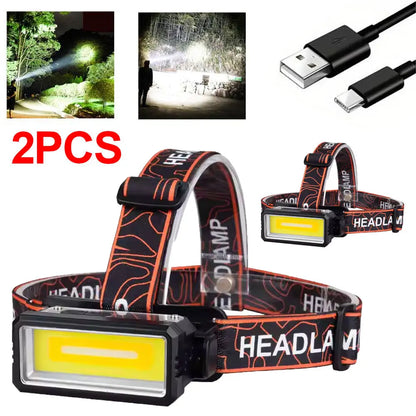 Bikight T142 Rechargeable LED Headlight 18650 Battery Easy USB Charging