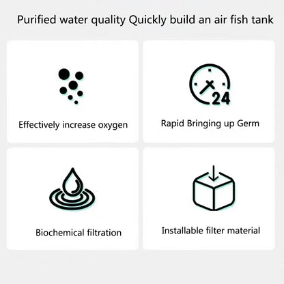 Premium Aquarium Bio Filter - Biochemical Sponge Filter for Fish Tank Air Pump & Skimmer System