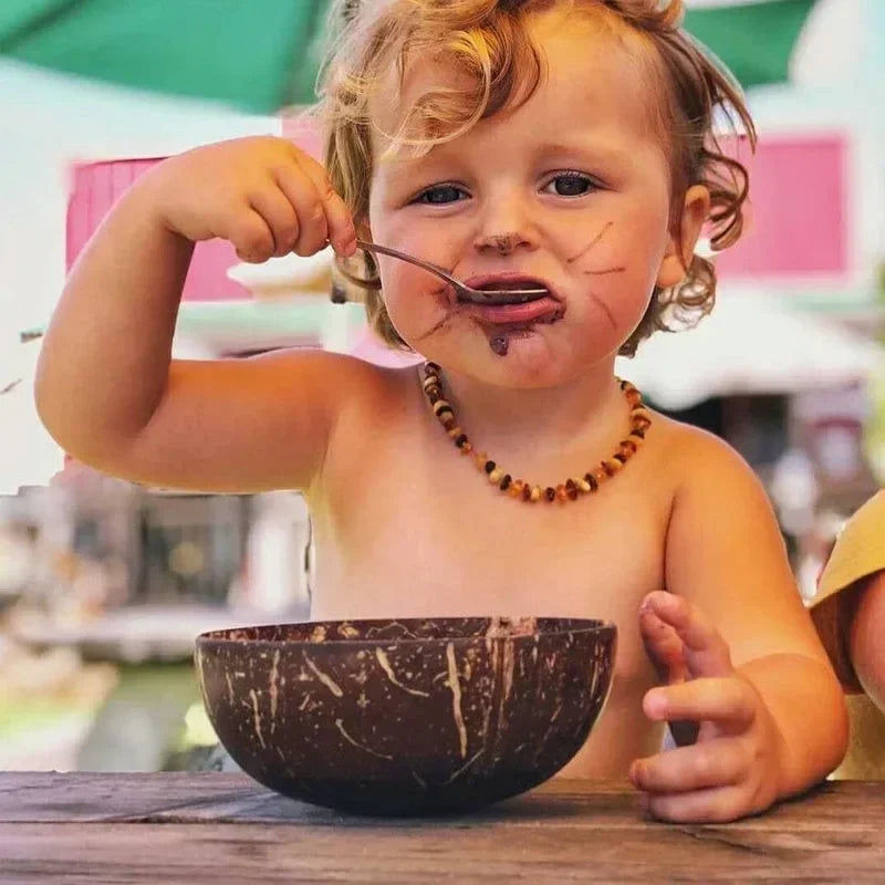 Natural Coconut Bowls And Wooden Spoon Sets Reusable Coconut Shell Bowls For Dessert Yogurt Fruit Salad Kitchen Tableware