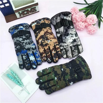 Kids Winter Warm Windproof Cold Weather Outdoor Sports Gloves For Boys Girls Fleece Snow Gloves Ski Gloves Boy Winter Glove