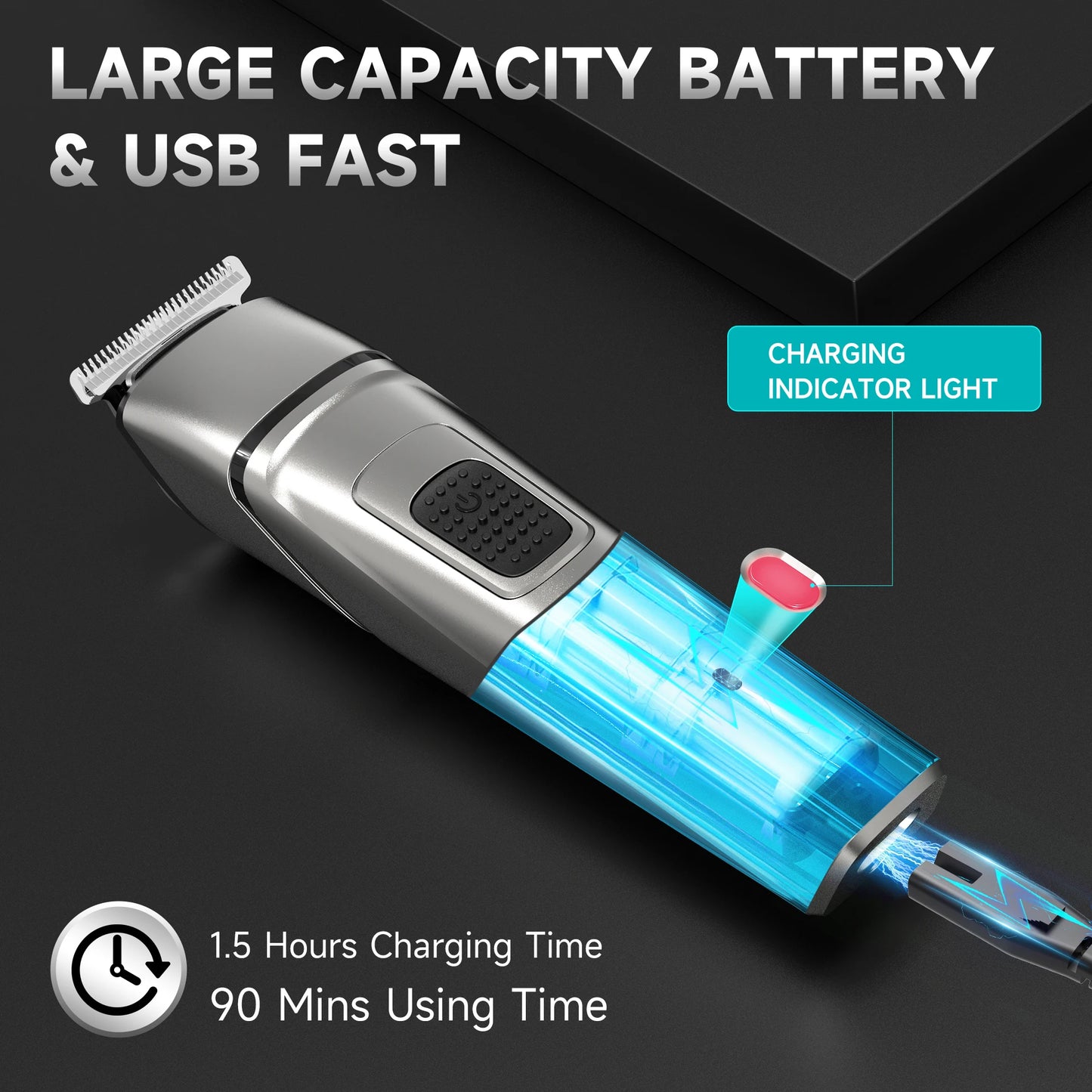 Sejoy MASTER Men's Grooming Kit 5 In 1 Multifunctional Electric Hair Clippers Rechargeable Razor Men Beard Nose Trimmer