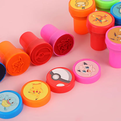 Pokemon Stamps Party Favors Pikachu Seal Stamps for Kids Classroom School Rewards Prizes Goodie Bag Gifts Birthday Party Gifts
