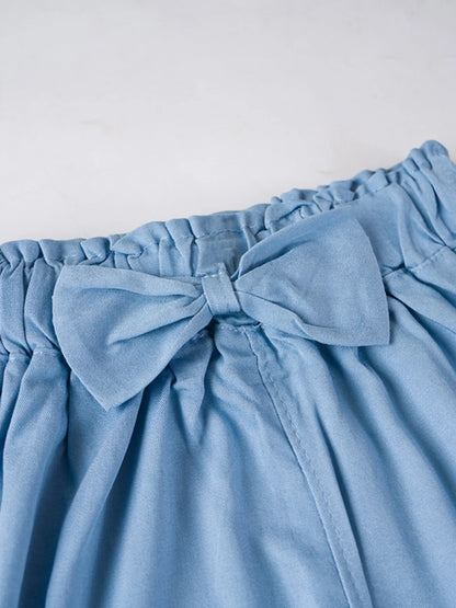 2025 New Fashion Children Wide Leg Pants Summer Casual Thin Chiffon Cropped Trousers For Teenager Girls Clothes 2 4 6 8 10 Years