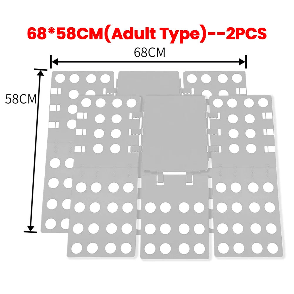 Plastic Clothes Folding Board Easy and Fast Kids Laundry Folder Shirt Folding Board Home Storage Tool for Kid Children Adults