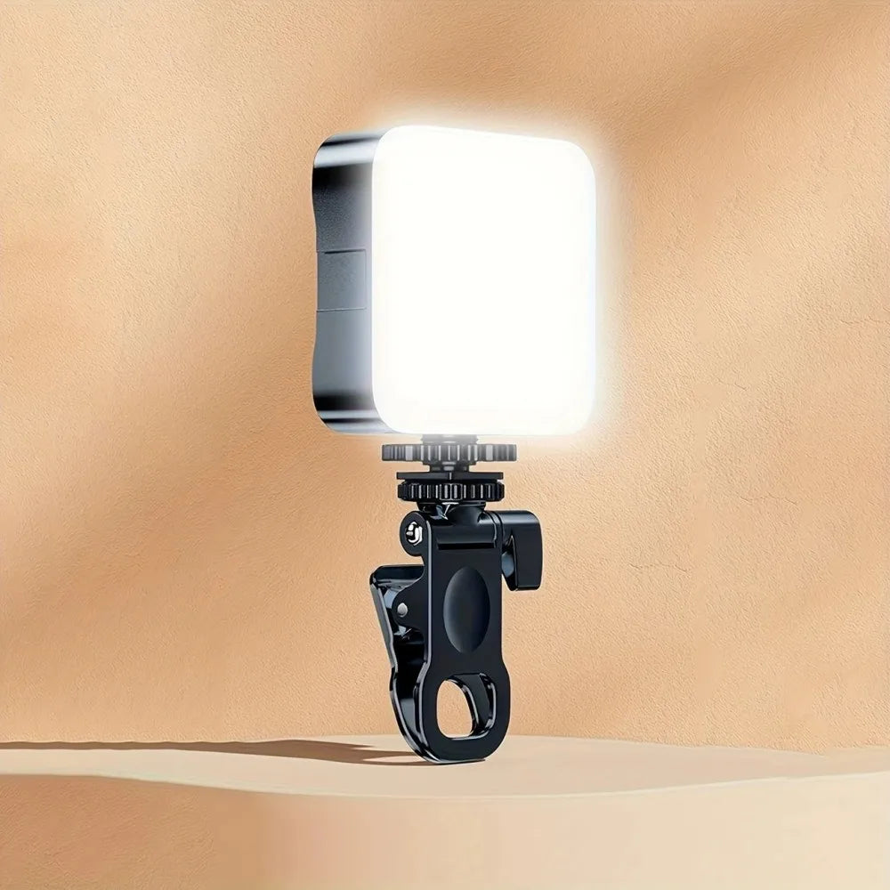 Mini Fill Light Rechargeable Mobile Phone Computer Camera Selfie LightPhotography 180 Degree Rotation Clip-on LED Light