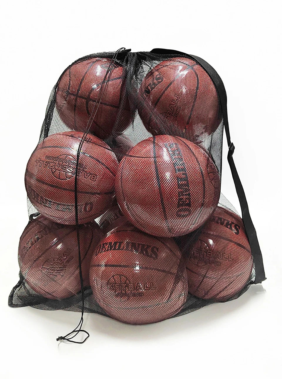 Loogdeel Football Basketball Ball Pack Double Shoulder Storage Pouch Shoulder Net Pocket Bag Training Sports Equipment Bag