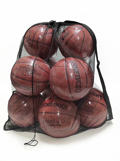Loogdeel Football Basketball Ball Pack Double Shoulder Storage Pouch Shoulder Net Pocket Bag Training Sports Equipment Bag