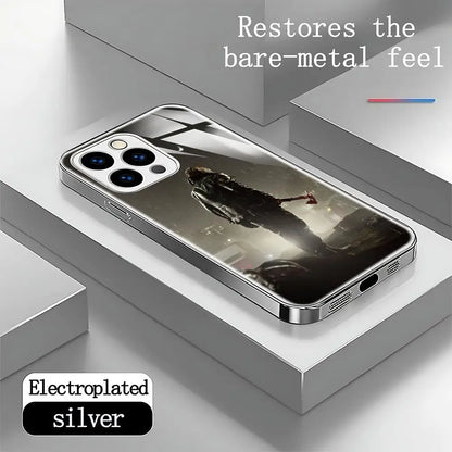 Resident Evil Requiem Phone Case For iphone 17 16 15 14 13 12 Pro Plus Max New Electroplated glass Case